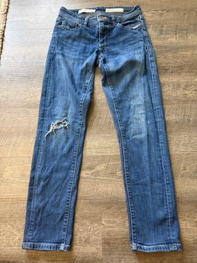 Pilcro and the Letterpress Skinny Jeans in Medium Blue
